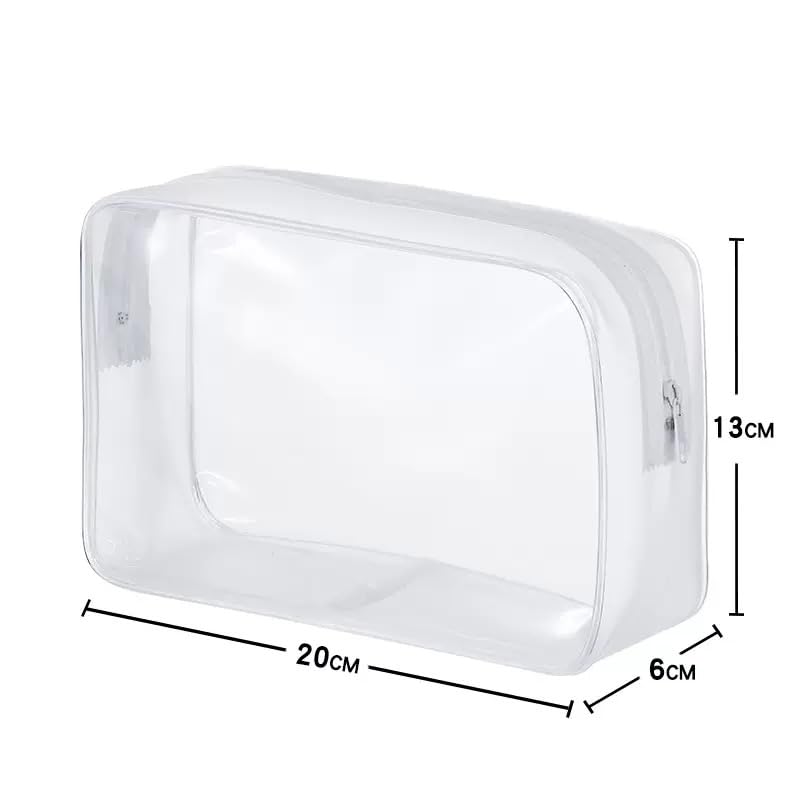 Enorteen sac de voyage zippé en PVC transparent pour optimiser le rangement