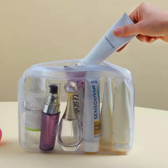 Enorteen sacs rangement voyage transparents, pratique pour la salle de bain et produits
