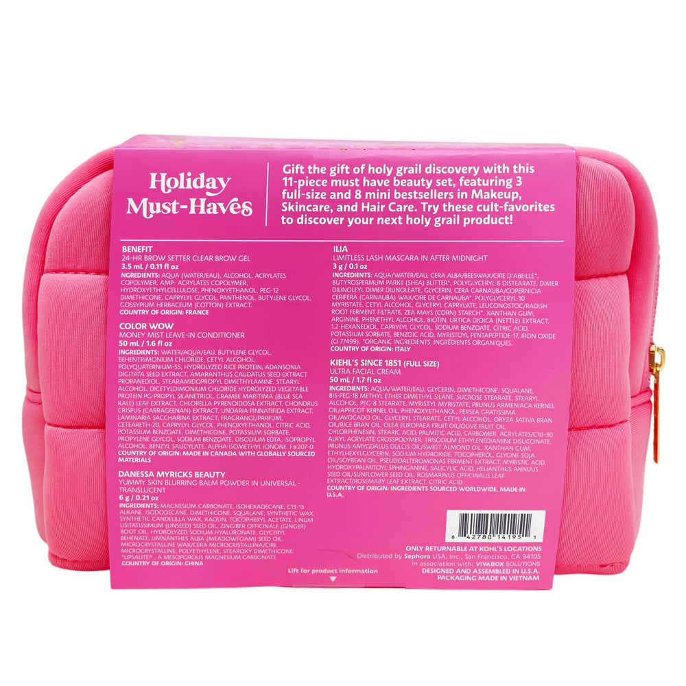 Ensemble cadeau Sephora Favorites – 11 pièces, idéal pour découvrir plusieurs routines beauté.