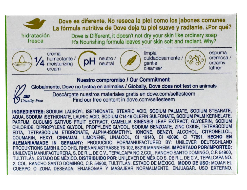 Ensemble Dove Beauty Bar quatre variétés pour expérimenter