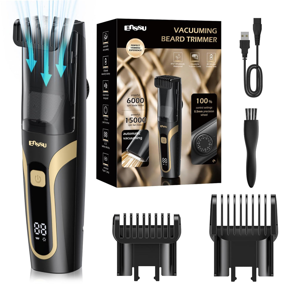 ENSSU Tondeuse Barbe avec aspiration integree pour capturer les poils