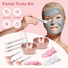 Entei applicateurs-masque-manche-blanc, application précise des soins du visage.