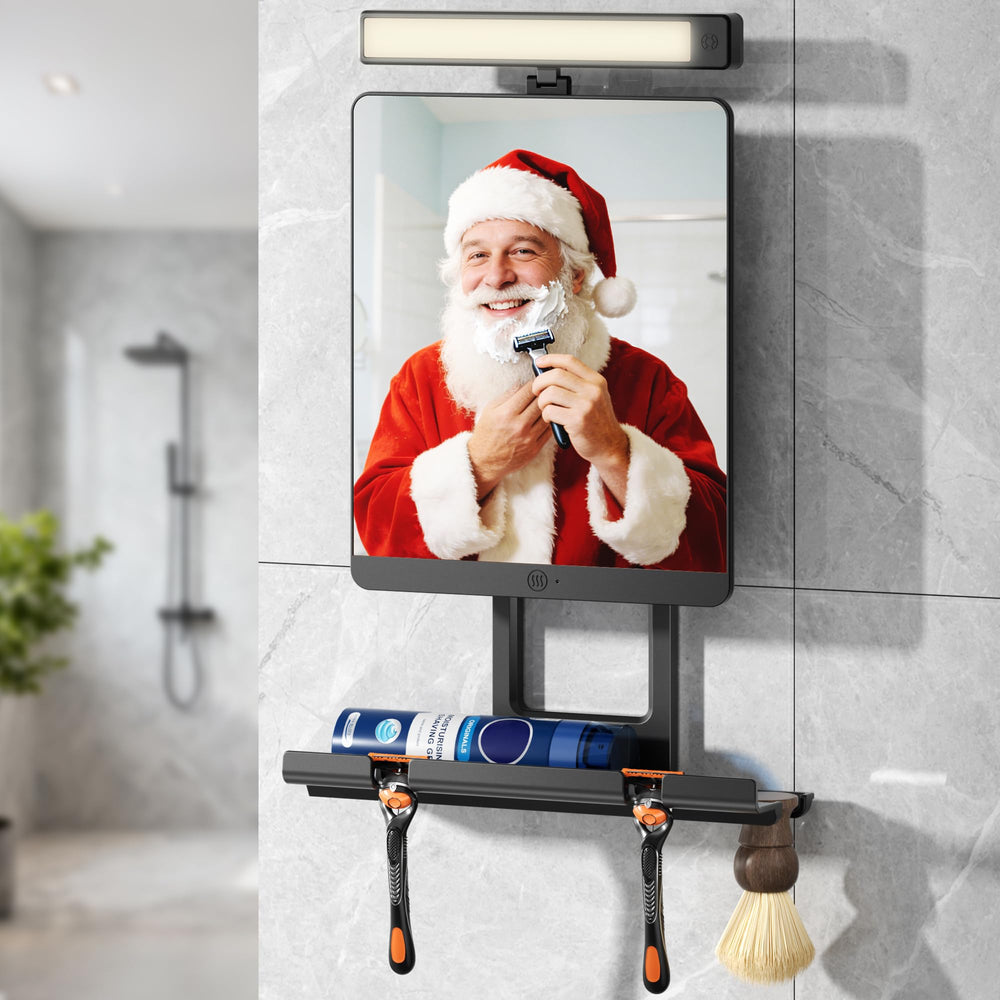 ENVTEK Miroir Douche Anti-Buée, reflet net même après la douche.