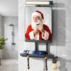 ENVTEK Miroir Douche Anti-Buée, reflet net même après la douche.