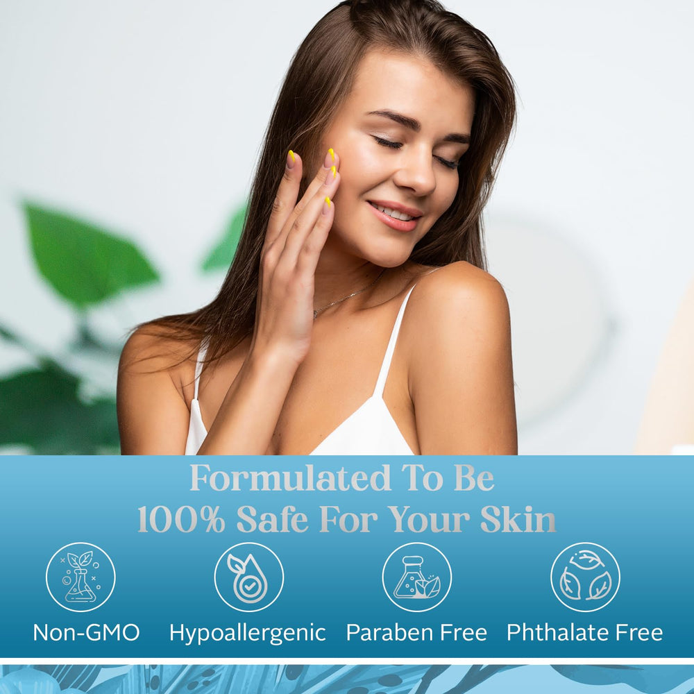 Application quotidienne facile sur le visage pour une routine matinale.