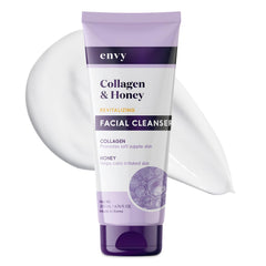 Envy Demaquillant Visage Collagène Miel – bouteille élégante, hydratation douce pour la peau.