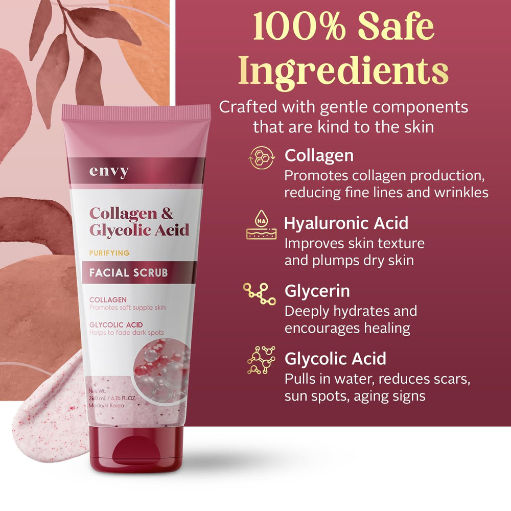 Envy Scrub Application: facile à étaler et à rincer après utilisation.
