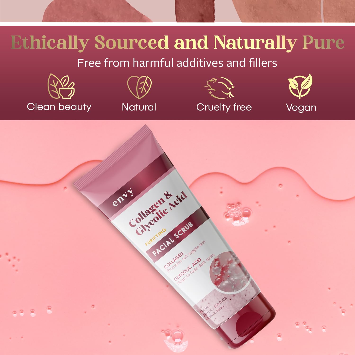 Envy Scrub Peau Lumineuse: révèle une peau plus éclatante après chaque usage.
