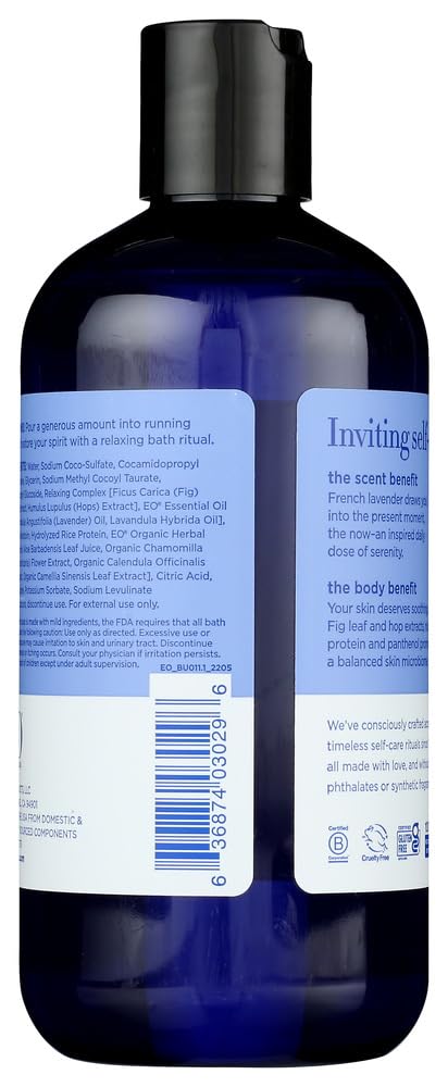 EO Complex Relaxant Figue et Houblon: apaise la peau et soutient l'hydratation.