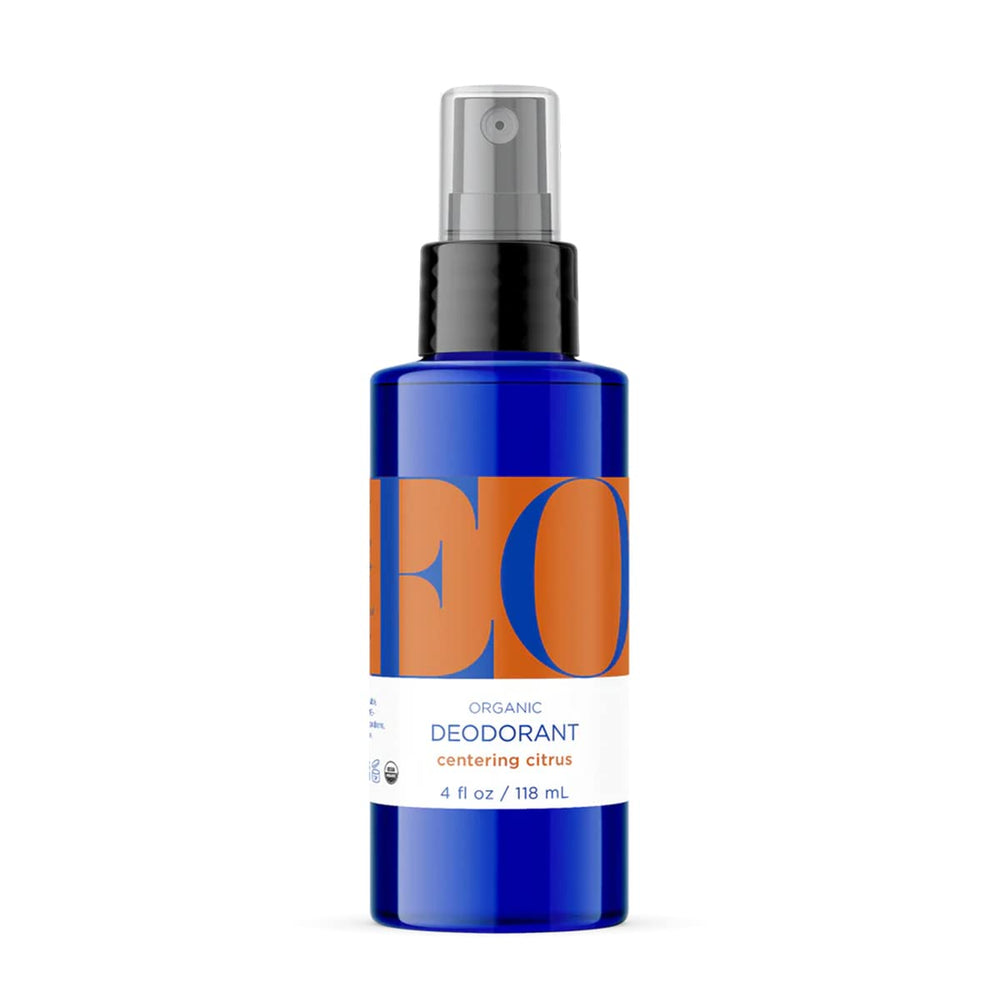 EO Déodorant Spray Citrus : bouteille lumineuse et fraîche pour le quotidien.