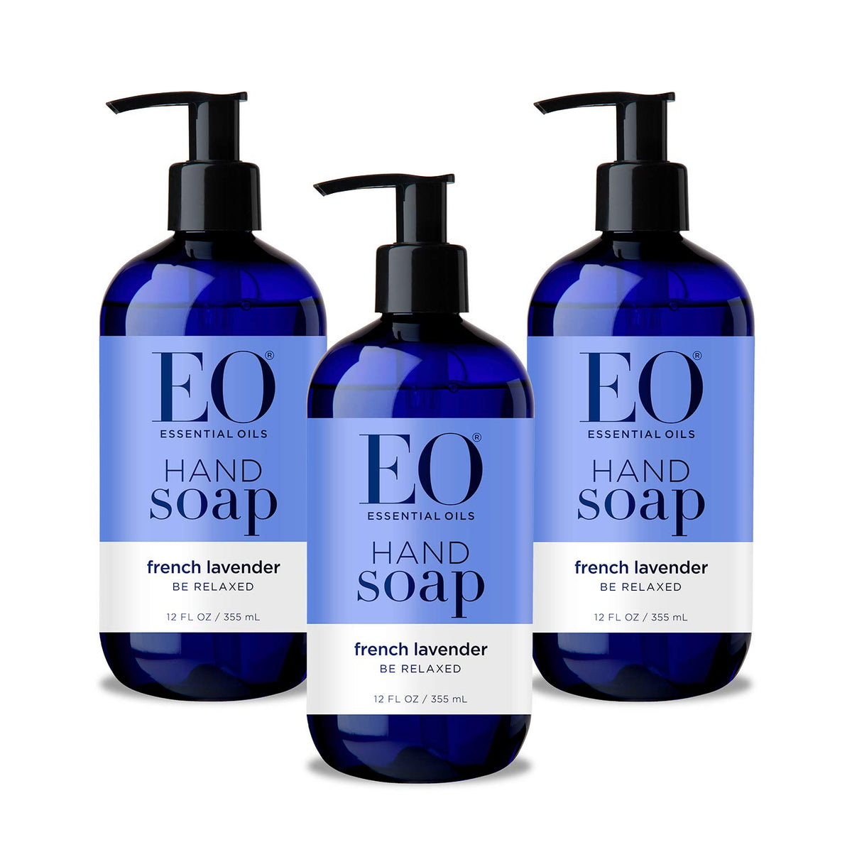 EO savon mains lavande française trio, hydratation légère après lavage