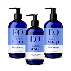 EO savon mains lavande française trio, hydratation légère après lavage