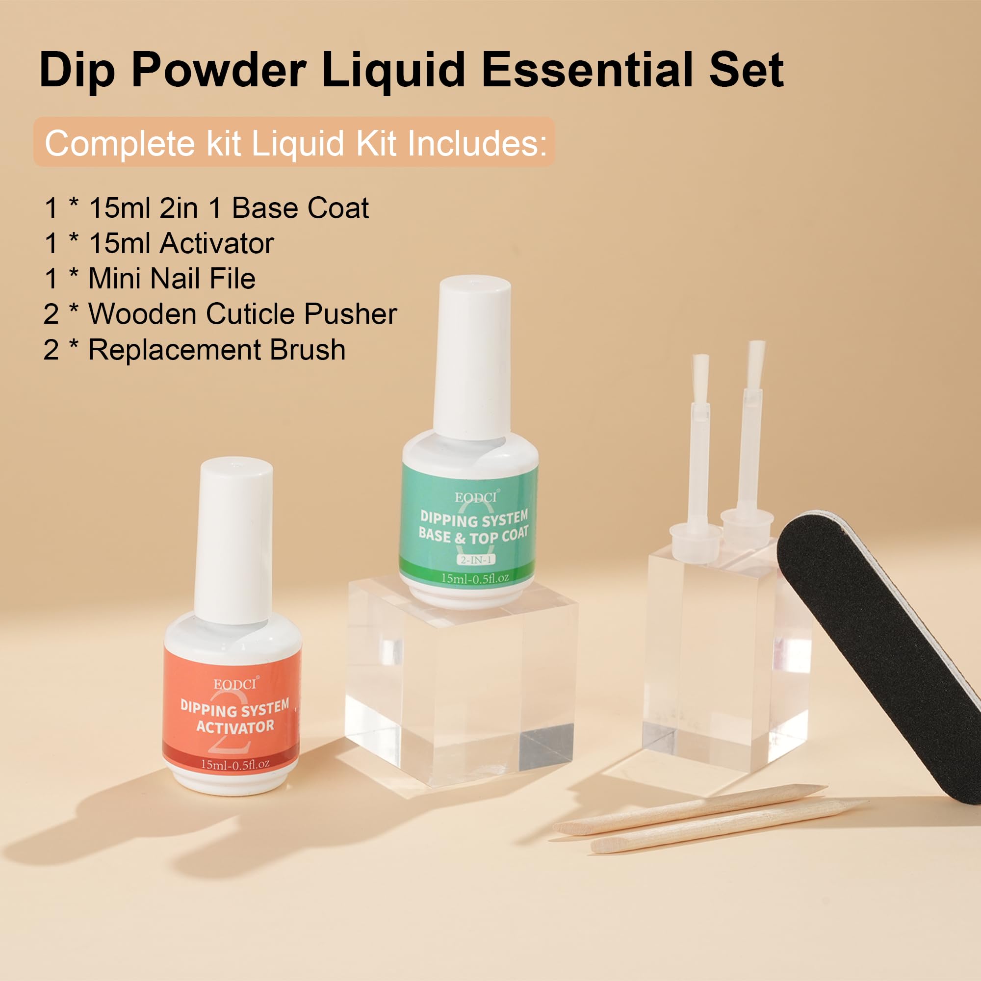 Contenu EODCI de 15 ml : grande capacité pour de multiples poses.