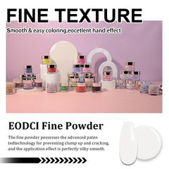 eodci Dip Powder Clear — démonstration d’application sur ongles pour débutants.