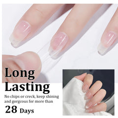 eodci Dip Powder Clear — finition lisse et homogène sans bavures.