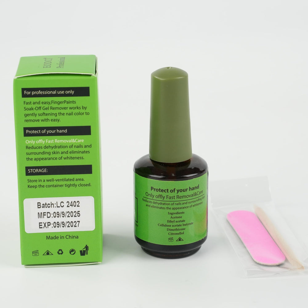 Nettoyage en douceur des ongles avec le dissolvant Eodci.