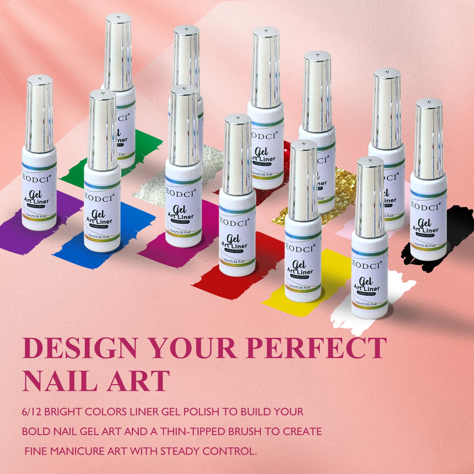 Pinceau fin eodci: précision optimale pour traits nets sur ongles