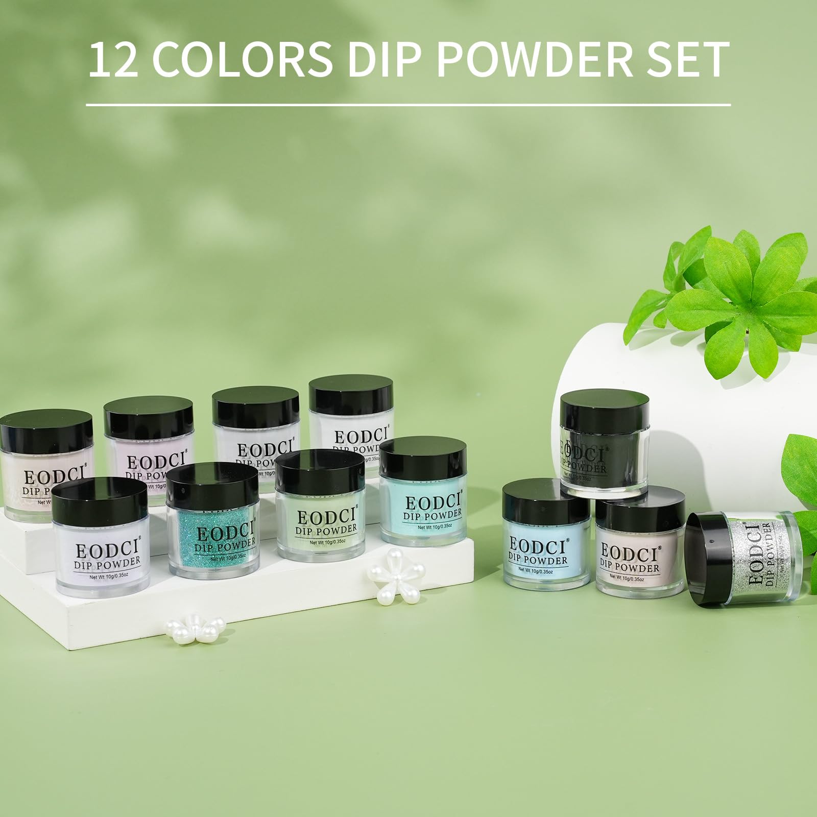 eodci Poudre dip: application sans lampe UV et séchage rapide.