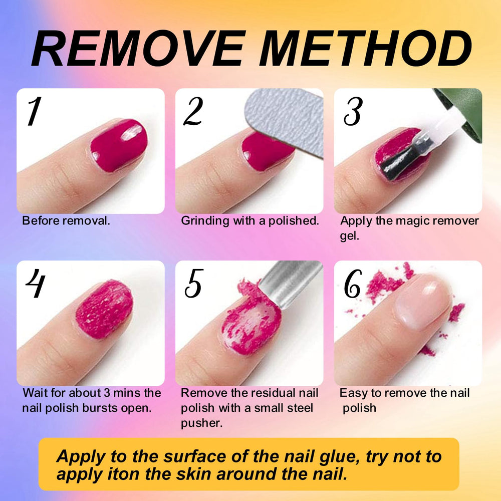 Préparation simple avec le dissolvant Eodci pour vernis gel.