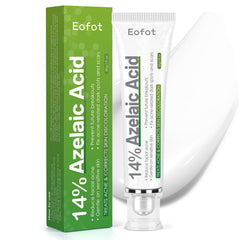 Eofot 14% azelaic cream bottle promoting clearer pores