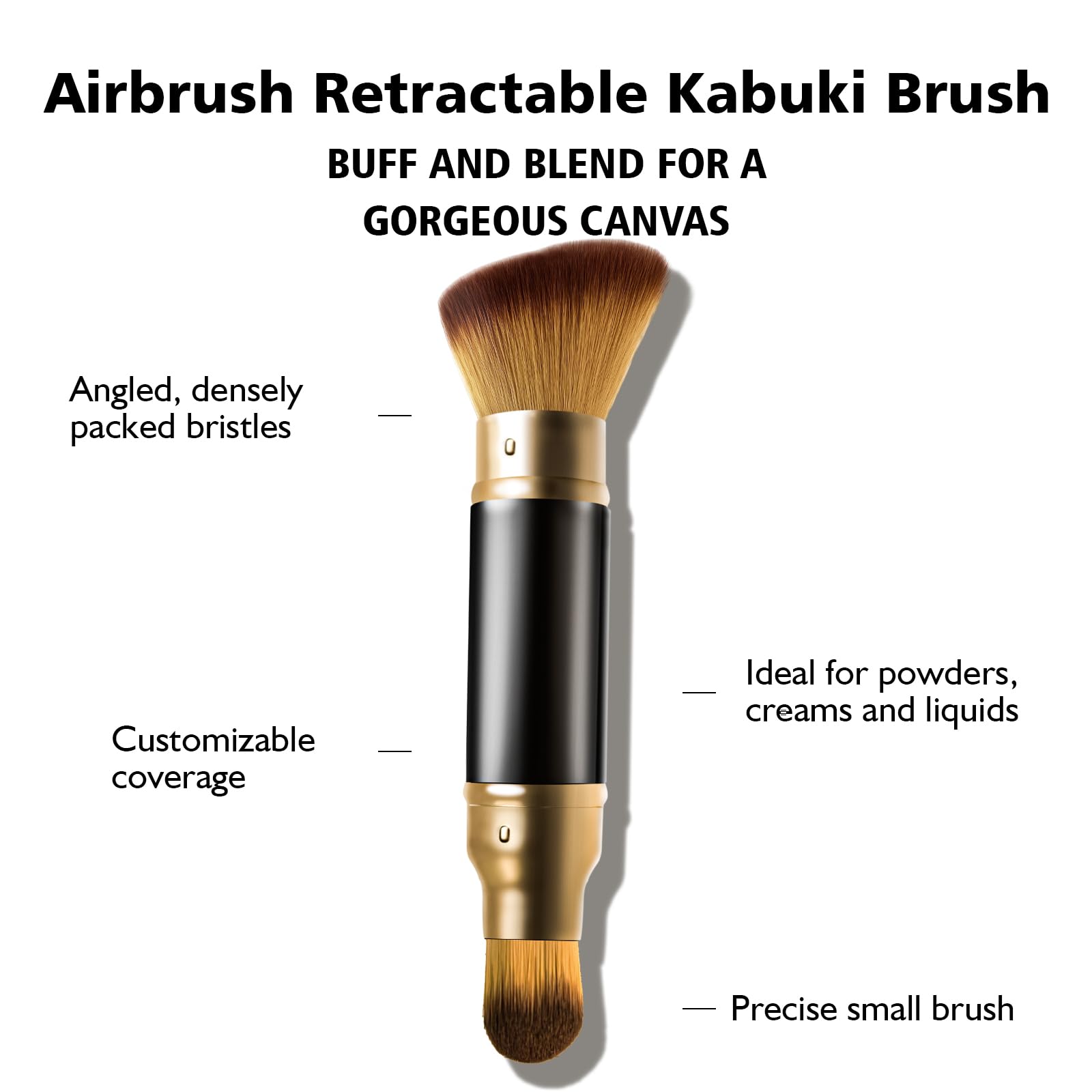 EOICCEOH brosse Kabuki-aérographe petite application précise.
