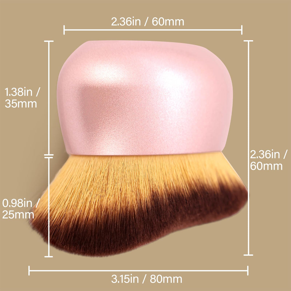 Pinceau Kabuki EOICCEOH de 75 mm pour couverture rapide des jambes et du dos.