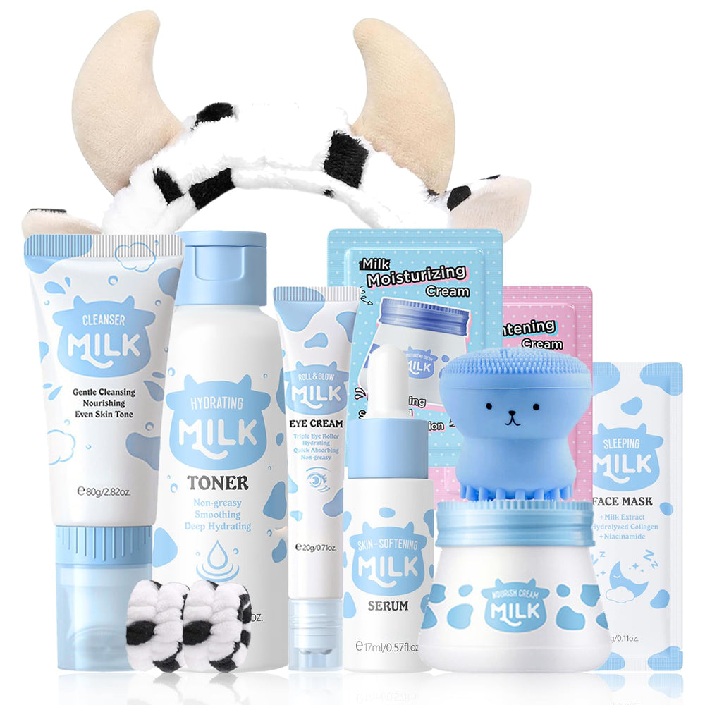 EONFAVE ensemble soins lait adolescent, kit complet pour hydratation et douceur.