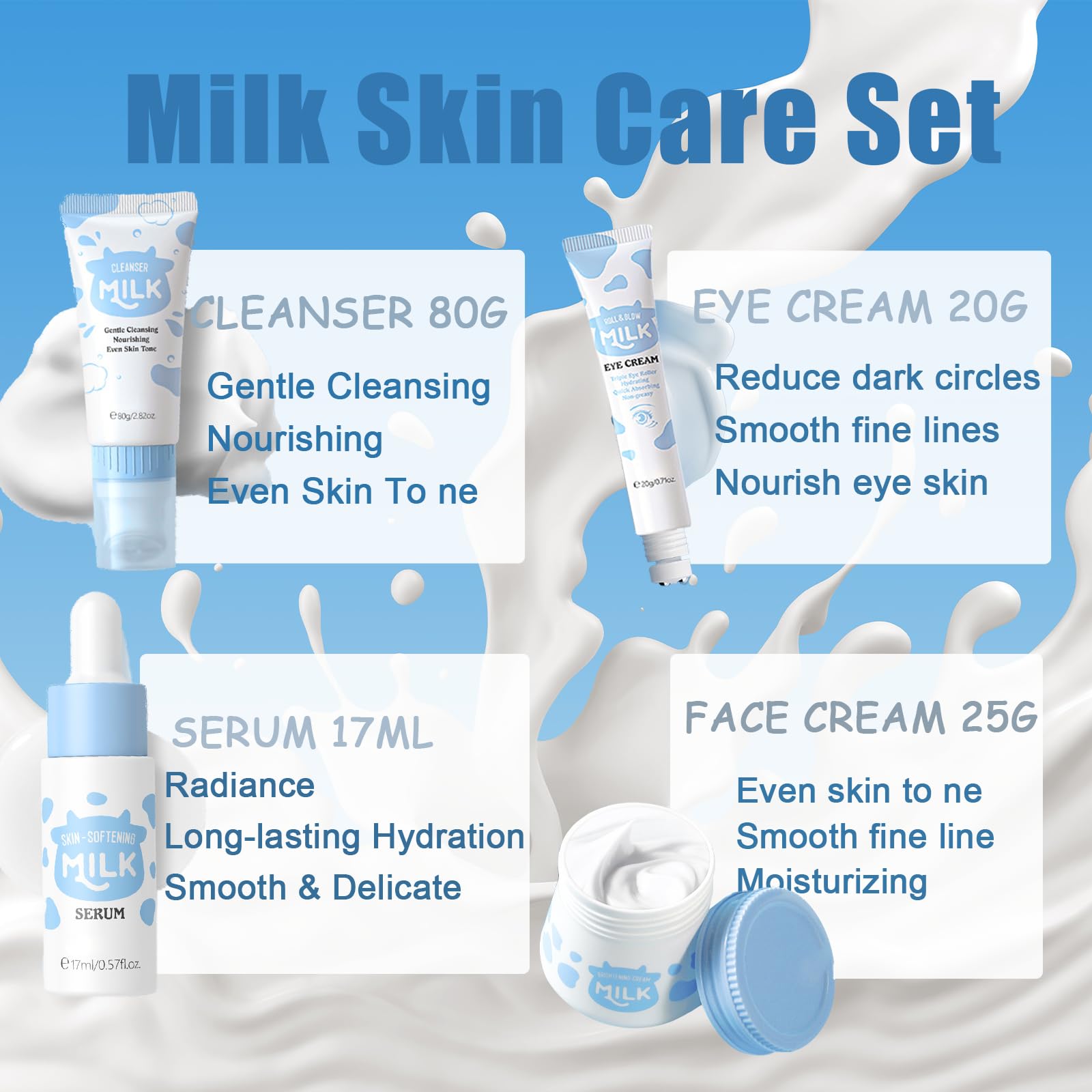 EONFAVE nettoyant mousse lait adolescent, nettoyage en douceur et profondeur.