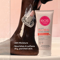 eos creme-rasage-texture-creme: texture onctueuse pour une sensation agréable