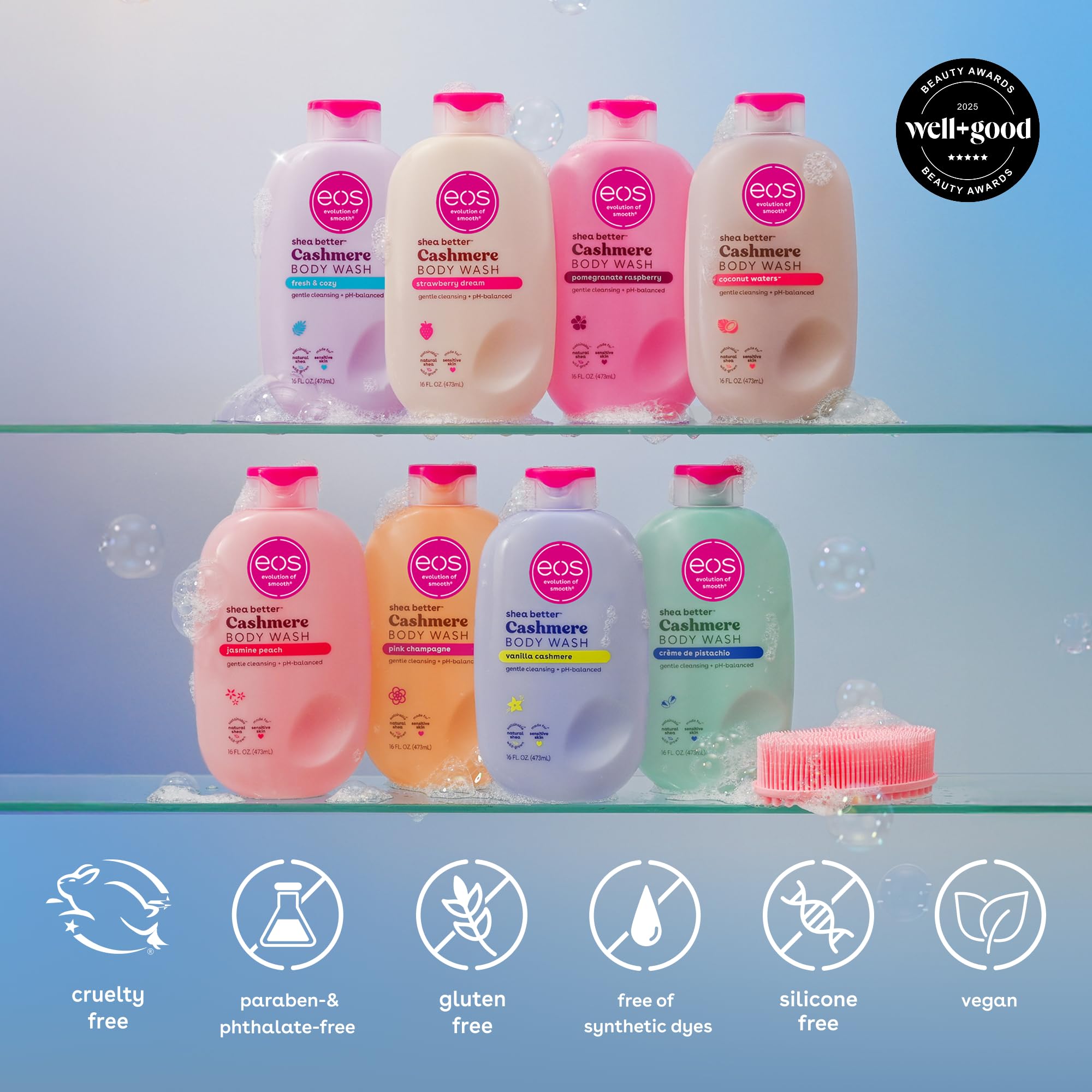 eos Vanille Cashmere — emballage végane et choix éthique.