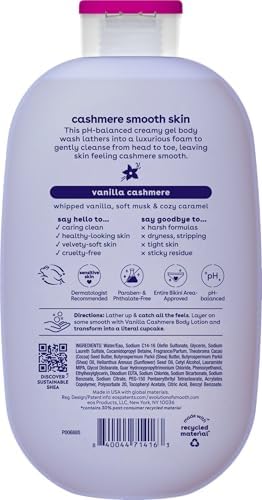 eos Vanille Cashmere — ritual douche, douceur veloutée et réconfortante.
