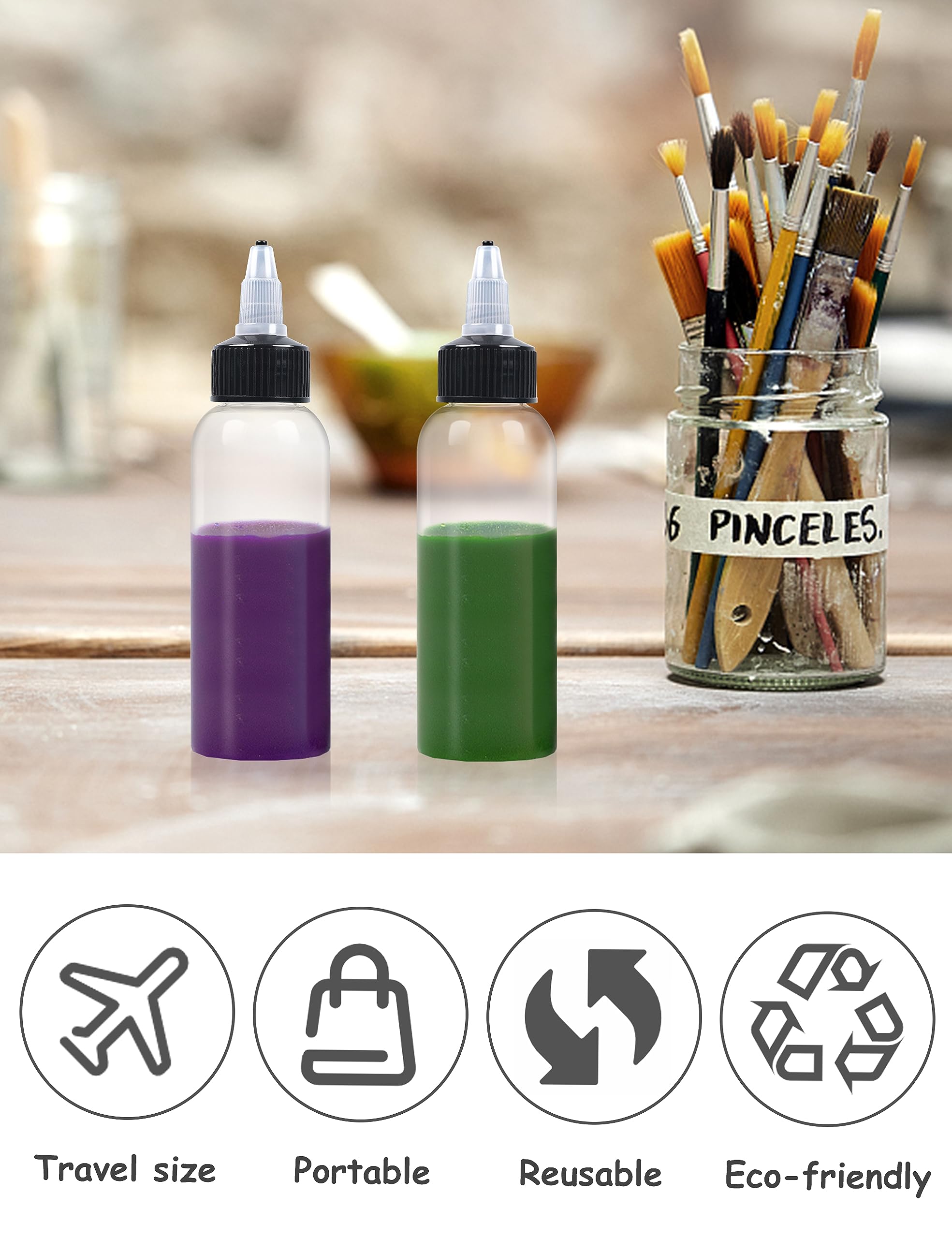 EOSAU doseuses utilisées en cuisine et arts, pratique et polyvalente.