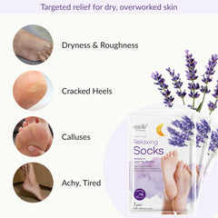 Epielle masque-pieds, attaches sécurisées, utilisation propre et sans fuite.