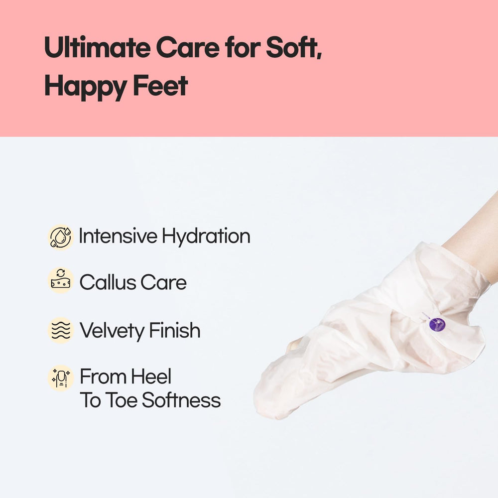Epielle chaussettes-pieds hydratantes pour talons secs