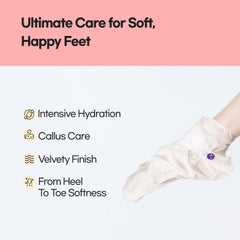 Epielle chaussettes-pieds hydratantes pour talons secs