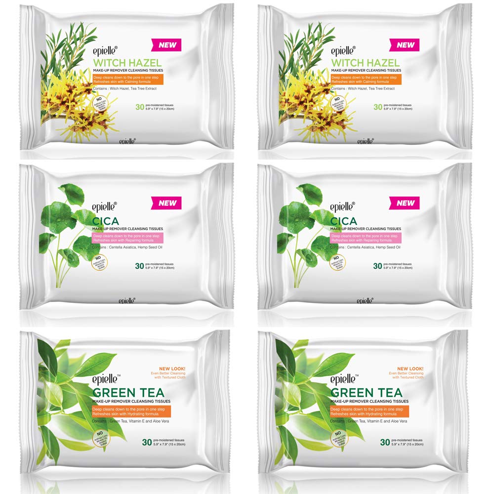 Lingettes démaquillage Epielle visage: nettoyage en douceur du maquillage quotidien.