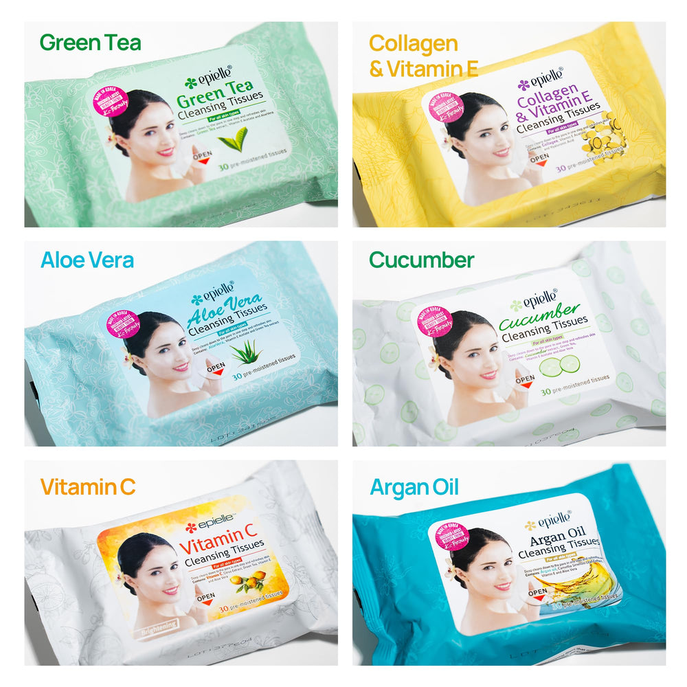 Lingettes Epielle hypoallergéniques adaptées peau sensible sans parabènes.