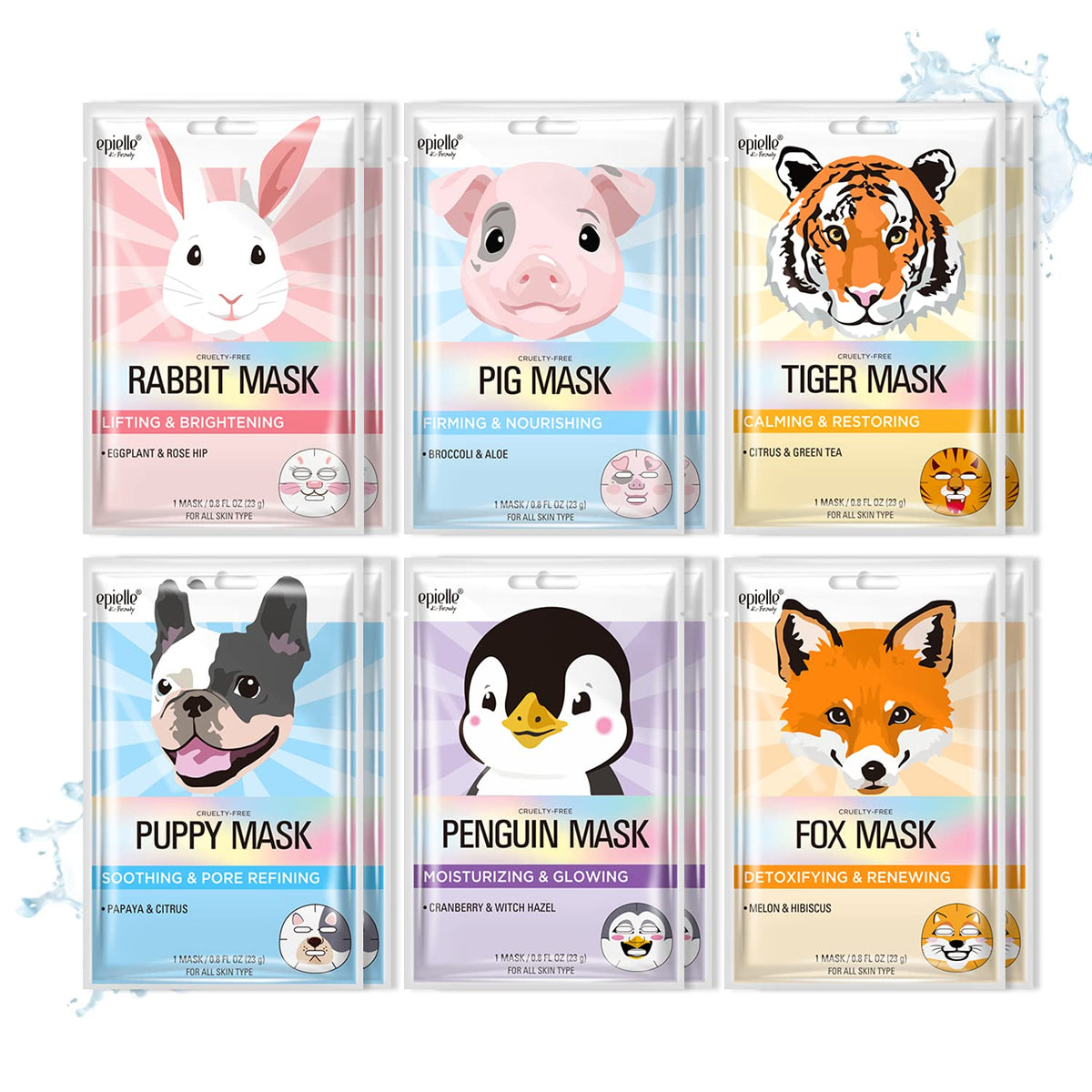 Epielle masque lapin: hydratation et éclat doux après utilisation.
