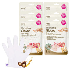 Epielle masque-main hydratant: emballage et six paires pour hydrater les mains sèches.