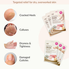 Masque mains hydratant Epielle en action, soin spa maison facile.