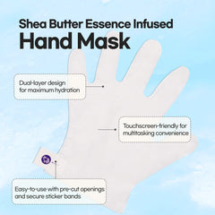 Epielle masque pieds hydratant pour zones rugueuses et sèches.