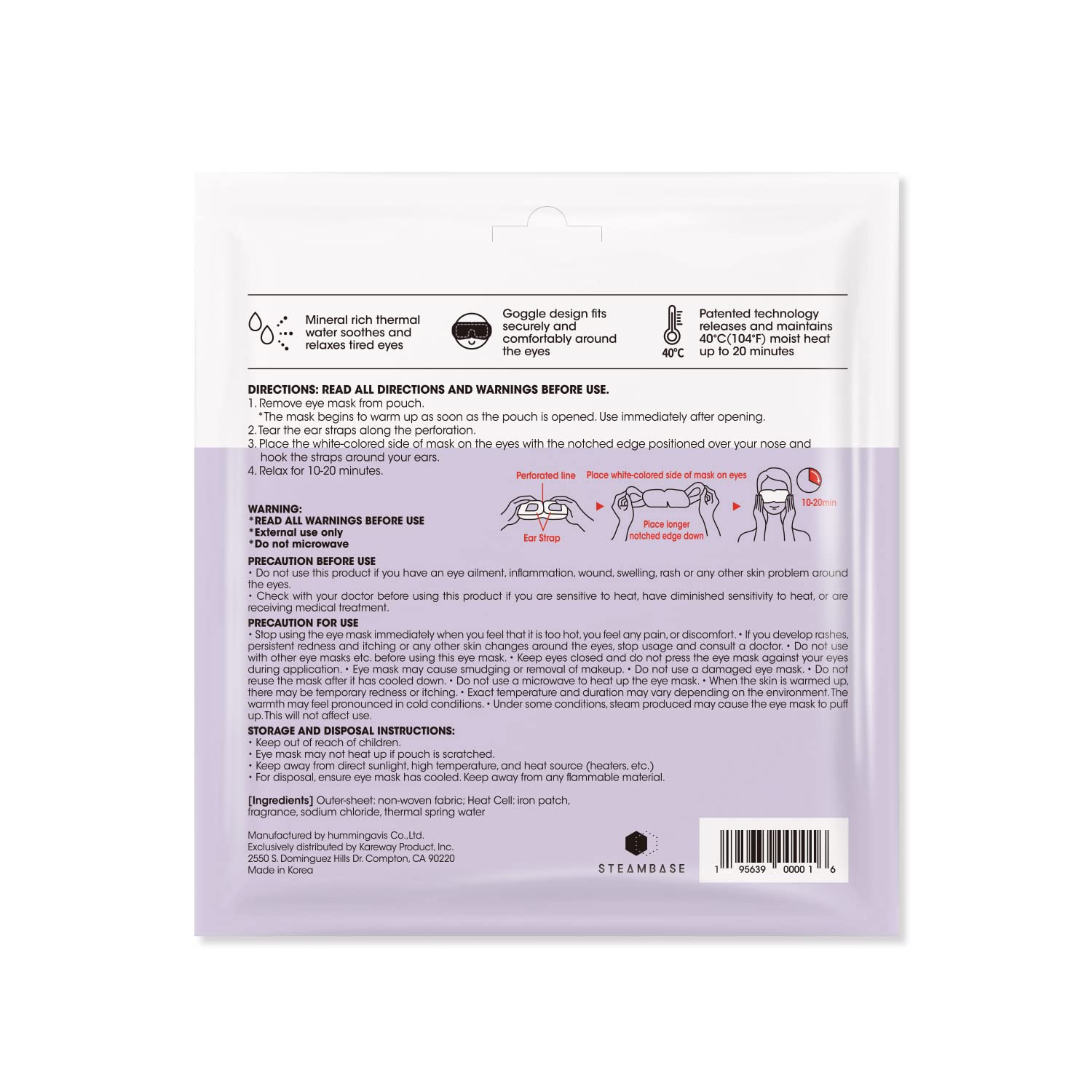 Epielle masque yeux vapeur pamplemousse doux: humeur elevée