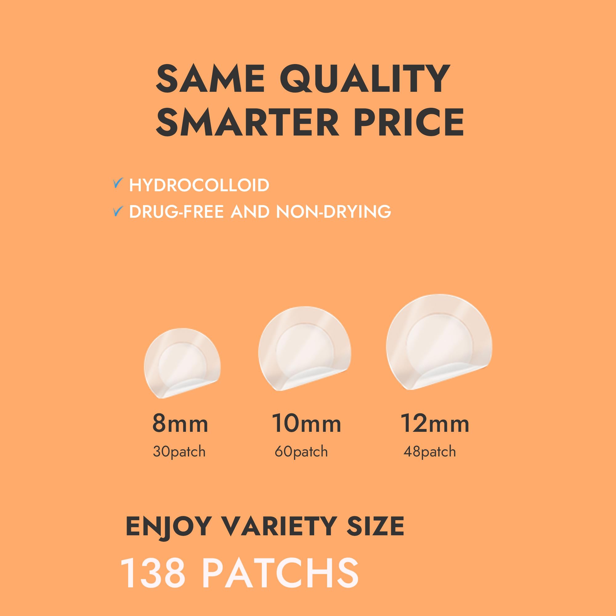 Epielle patch absorbe les impuretés, favorisant une guérison douce et sans dessèchement.