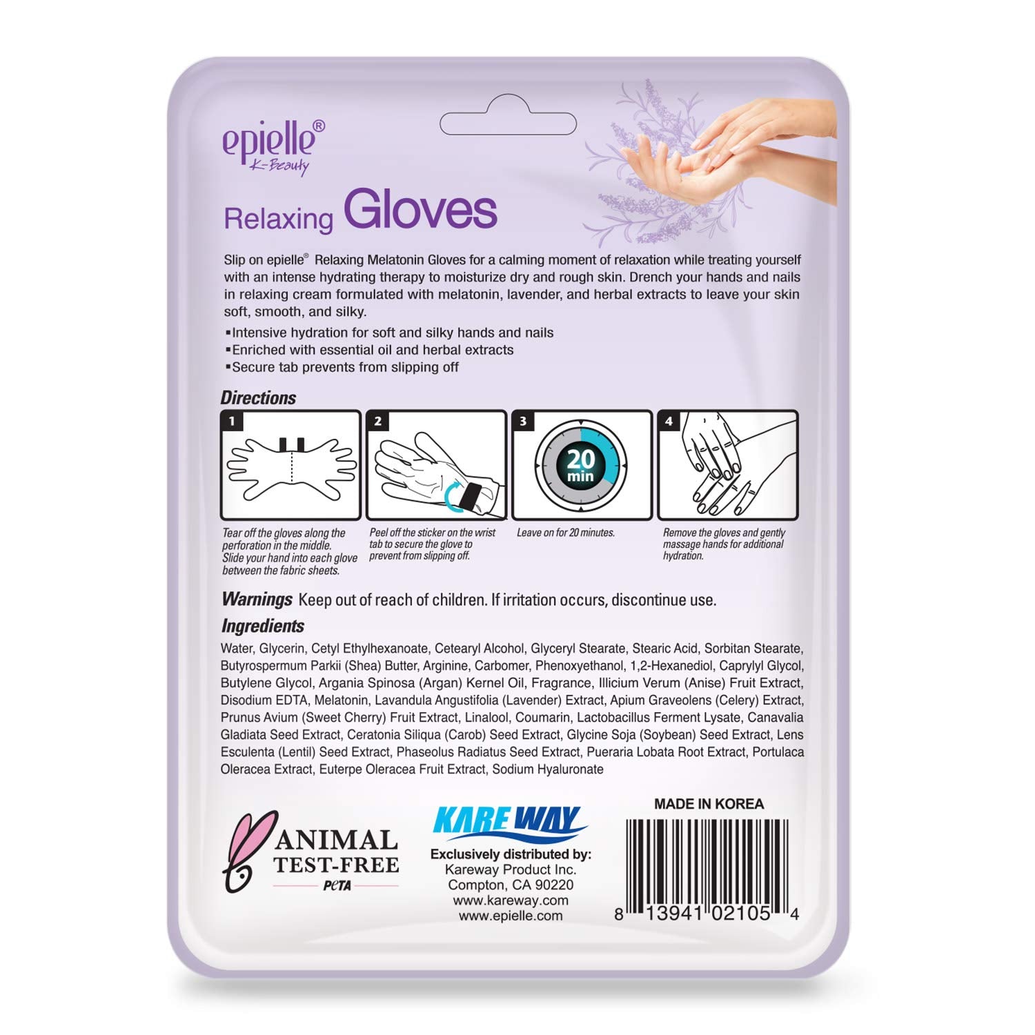 Epielle chaussettes hydratantes, application simple et confort.