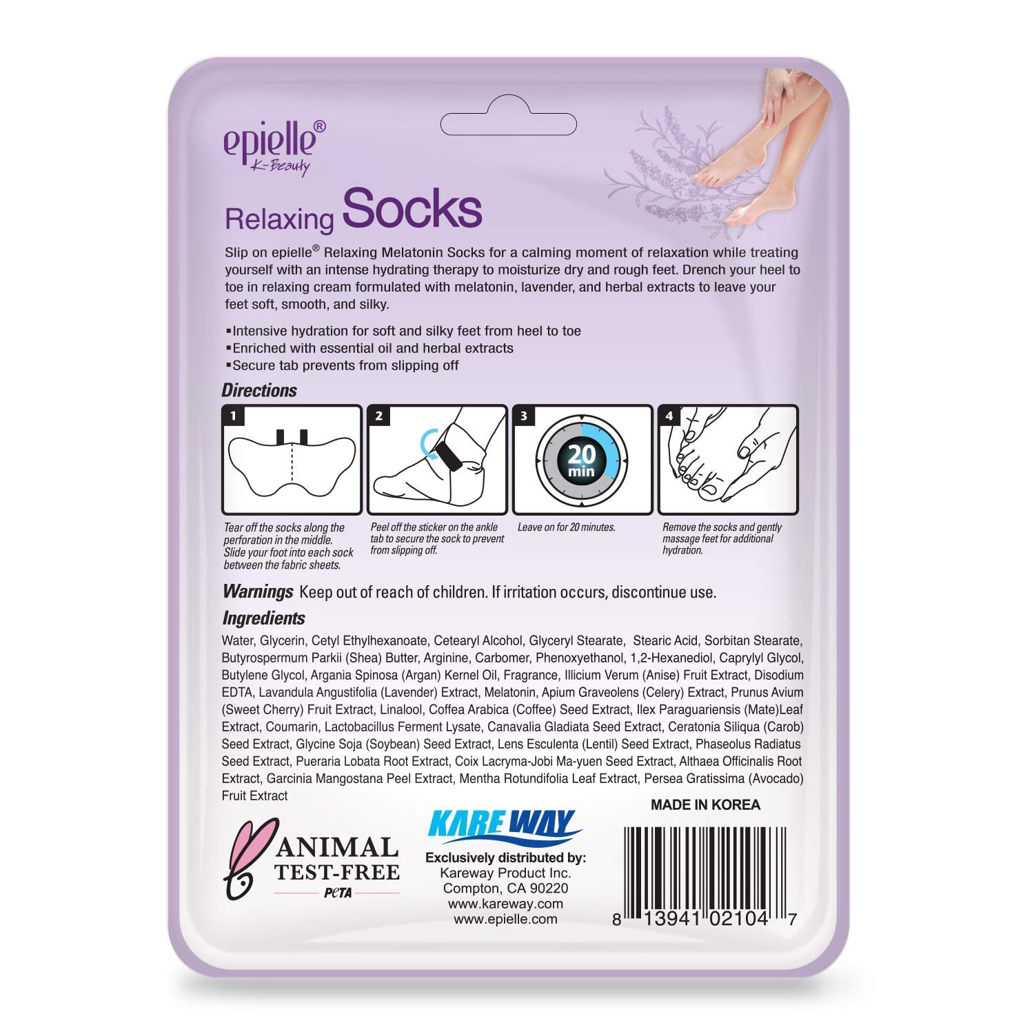 Epielle gants pour mains, utilisation facile et efficace.