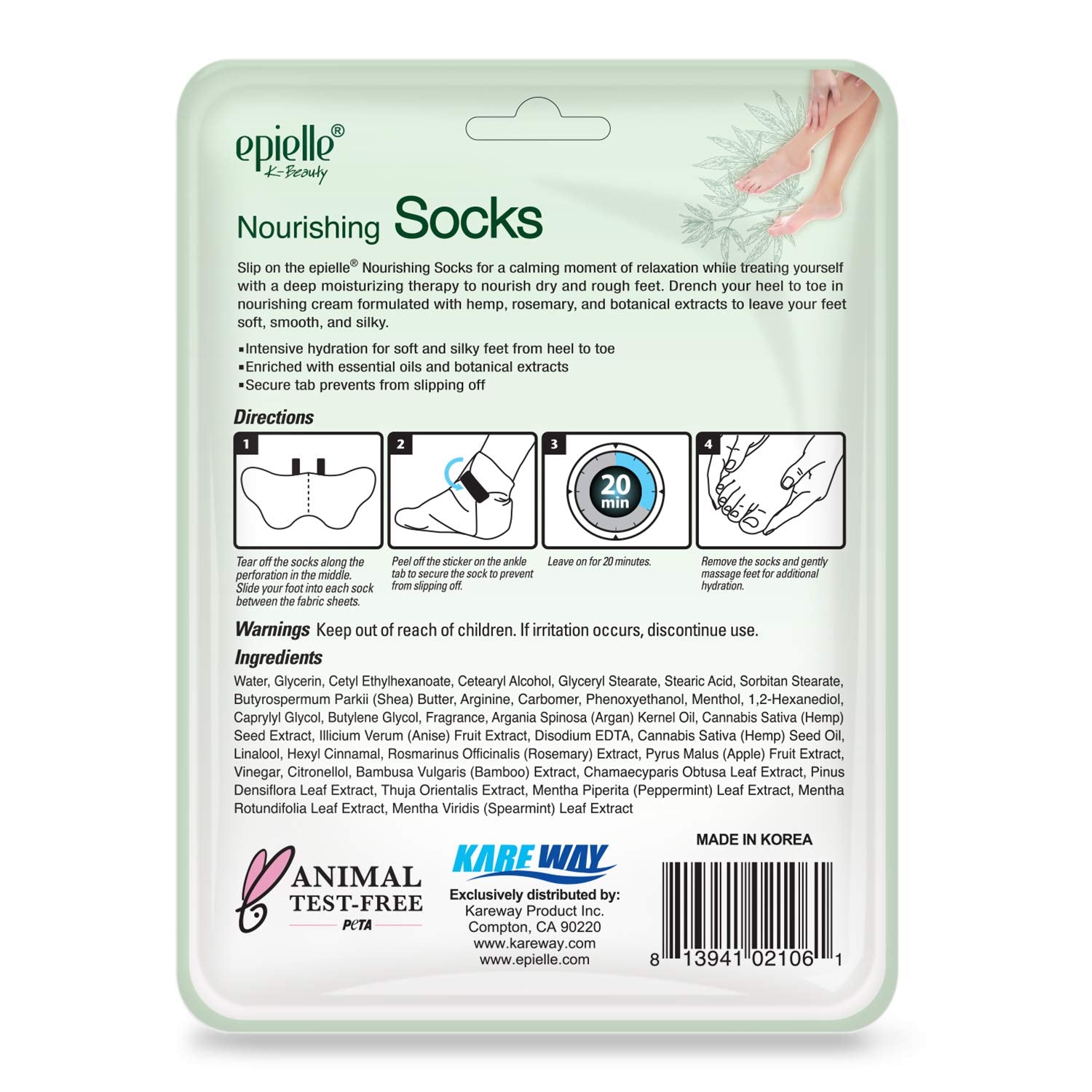 Coffret Epielle complet pour soin des mains et pieds.