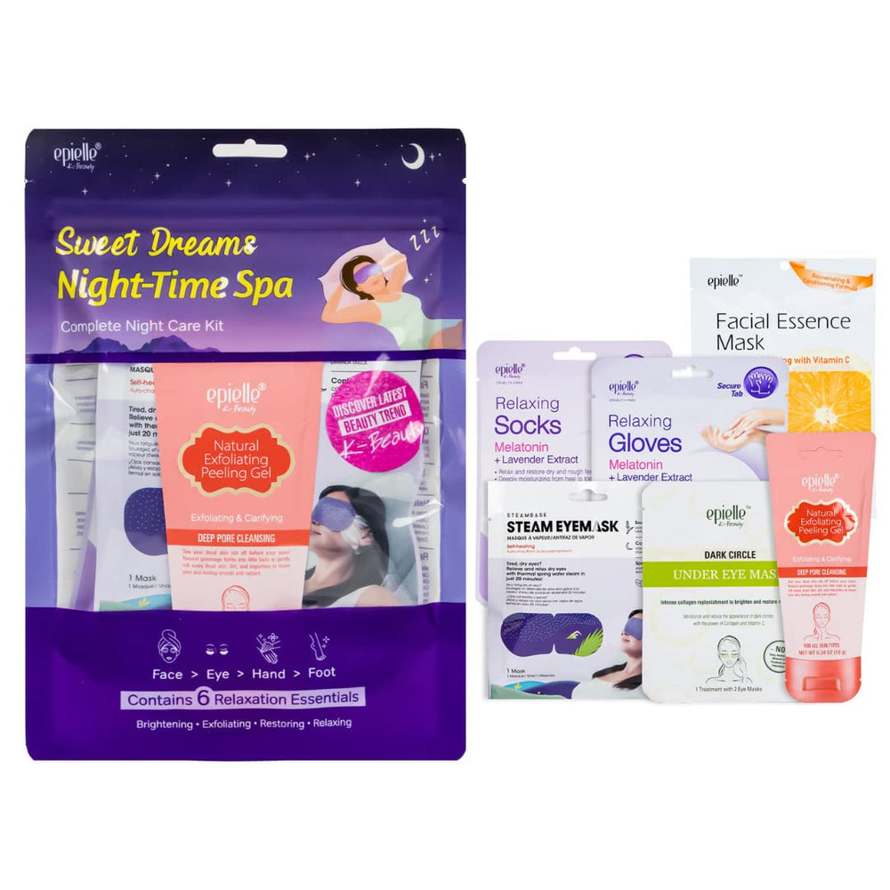 Epielle Sweet Dream Kit emballage élégant, parfait comme cadeau détente nocturne.