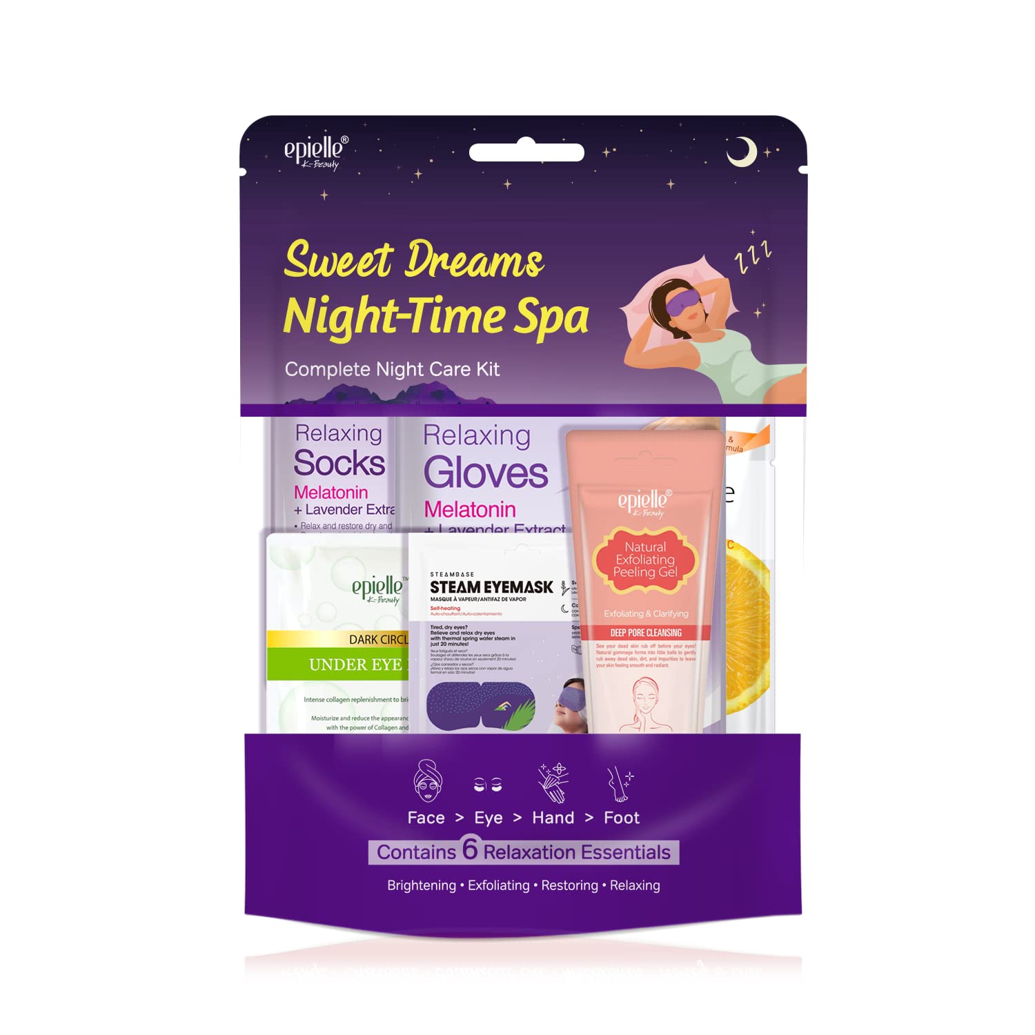 Epielle Sweet Dream Kit masque contour des yeux hydratant pour un regard frais.