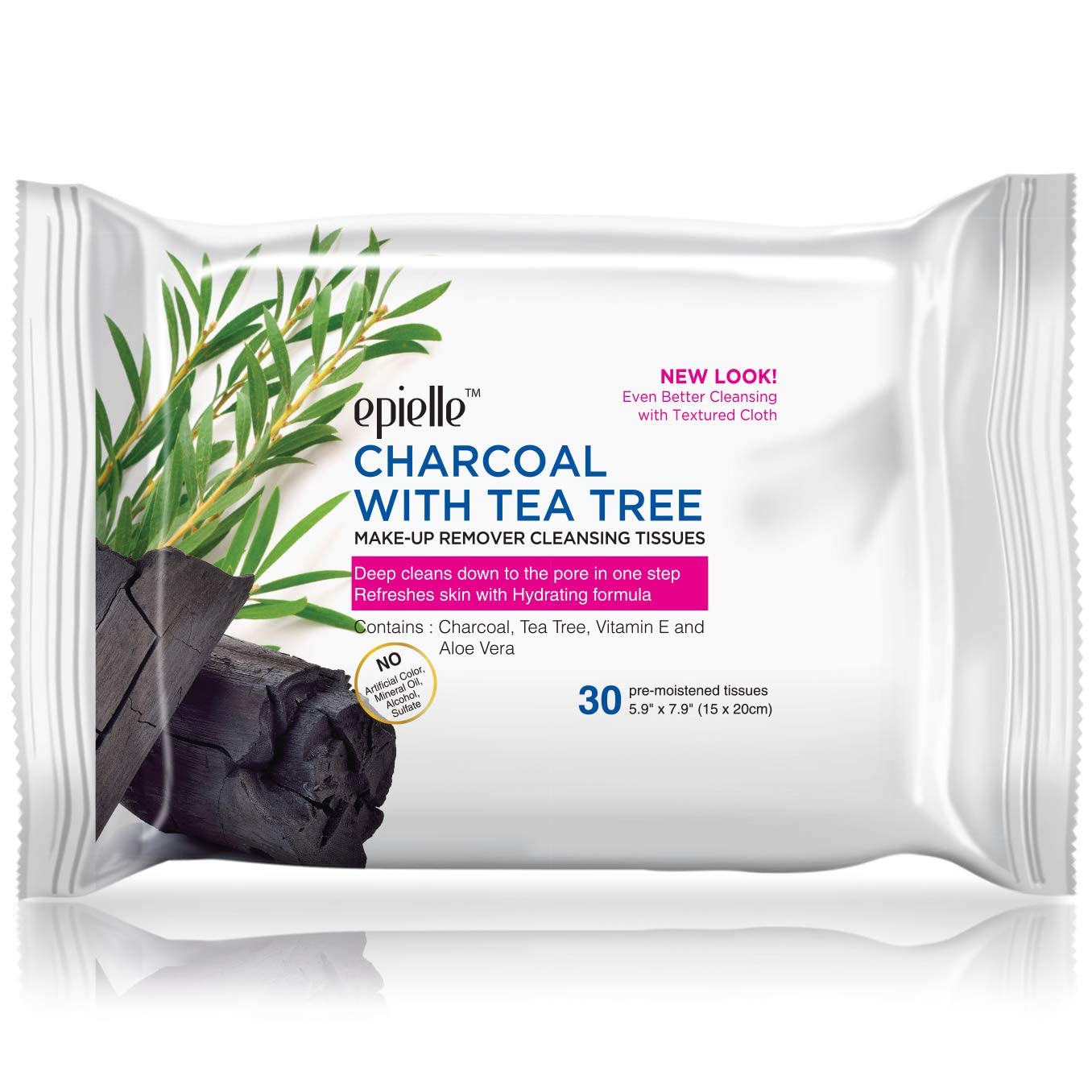 Epielle wipes on hand applying to face for fast refresh