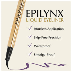 EPILYNX liner impermeable violet, couleur intense et longue tenue.